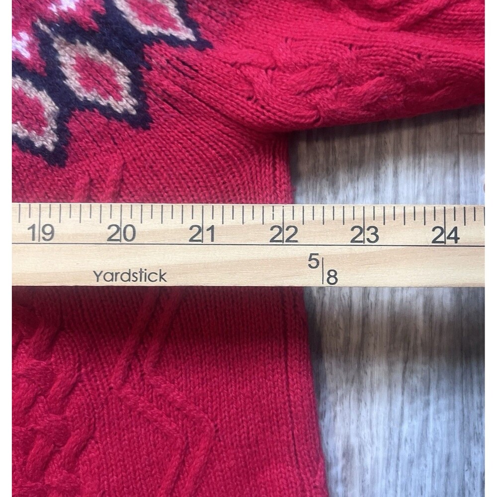 Vineyard Vines Womens XXL Fair Isle Sweater Pullover Wool Blend Crewneck - Picture 6 of 7